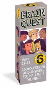 Brain Quest Grade 6: 1,500 Questions and Answers to Challenge the Mind (Revised 4th Edition)