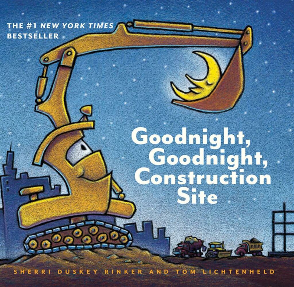 Goodnight Goodnight Construction Site (Board Book for Toddlers, Children's Board Book)
