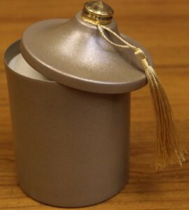 Pyramid Candle Cup Greige