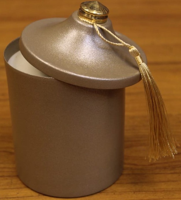 Pyramid Candle Cup Greige