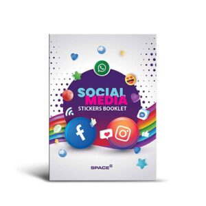 Space Sticker Booklet 12.7x 17 cm 36 Sheets    1260 Stickers (SW-4002-3)