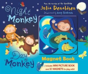 Night Monkey Day Monkey Magnet Book