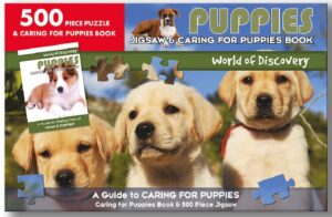 Puppies: 500 Pc Jigsaw And Boo