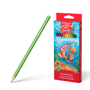 24 colors Hexagonal color pencil