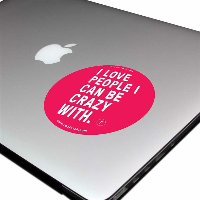 Crazy - Sticker- 1158