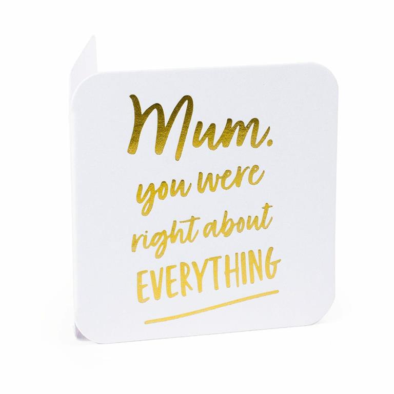 Mum Right about Everything Mini Greeting Cards