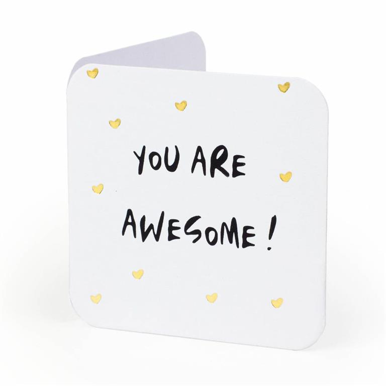 You Are Awesome Mini Greeting Cards