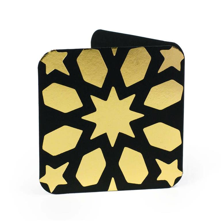 Islamic Gold Pattern Mini Greeting Cards