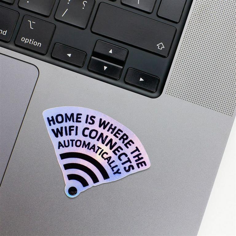 Wifi Holographic Laptop Sticker