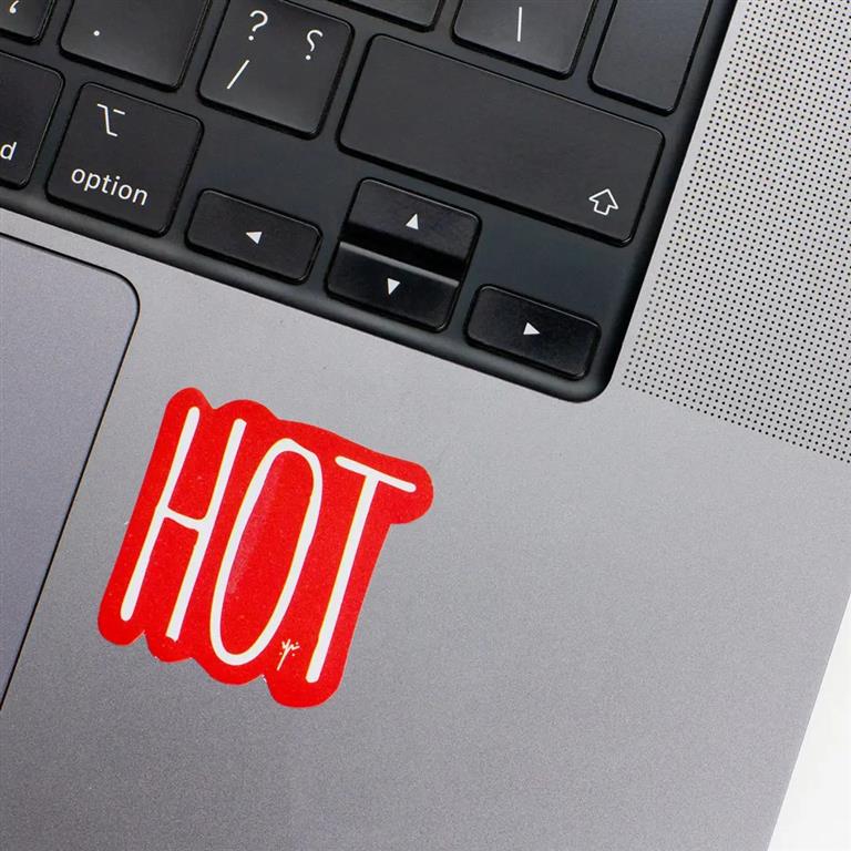Hot Laptop Sticker
