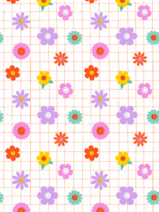 Groovy Flowers Wrapping Paper 50*70