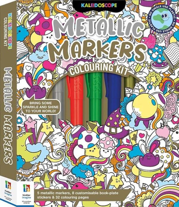 Kaleidoscope Colouring Kit: Metallic Markers