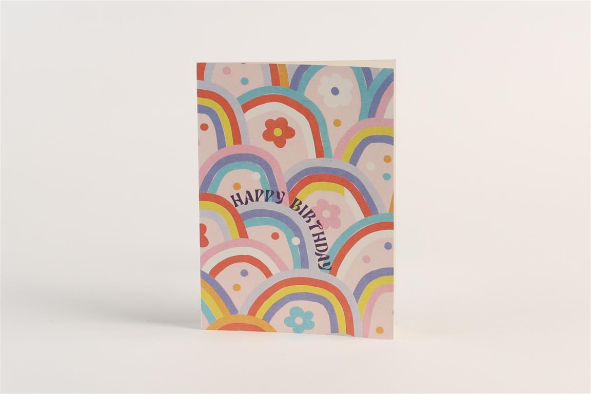 Happy Birthday Groovy Greeting Card