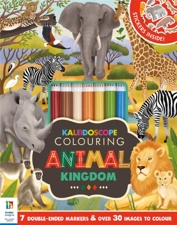 Kaleidoscope Coloring Kit: Animal Kingdom