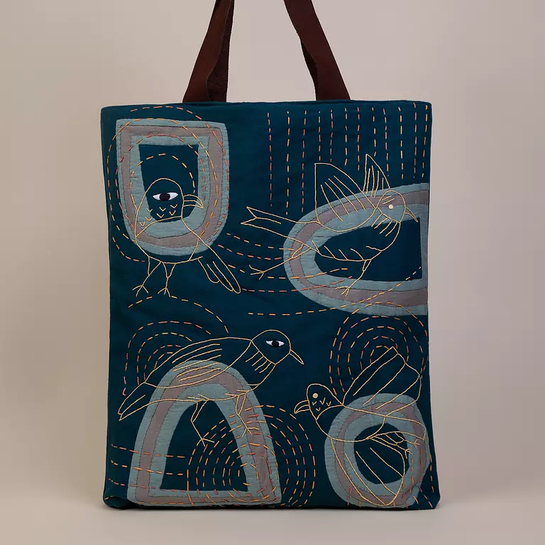 Cranes and Pigeons Tote Bag