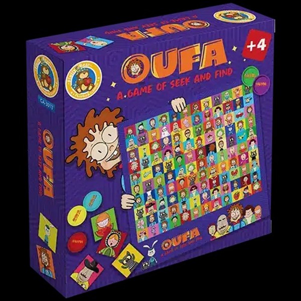OUFA - A game of seek and find- 1 Game Board + 120 Cards (GA
