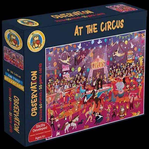 At The Circus 60 Pieces + 55 Game Cards (OB-1702)