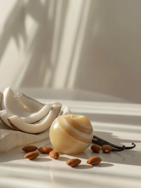 Big Coconut Crème Alabaster Candle