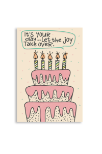 Birthday Its Your Day Let The Joy Take Over A6 Greeting Card 14.8 x 10.5cm