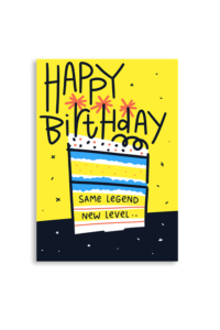 Same Legend Birthday A6 Greeting Card 14.8 x 10.5cm