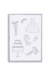 Here Comes The Bride A6 Greeting Card 14.8 x 10.5cm