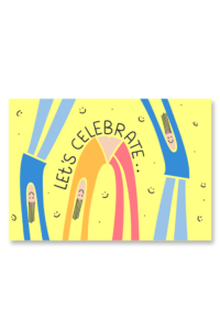 Lets Celebrate A6 Greeting Card 14.8 x 10.5cm
