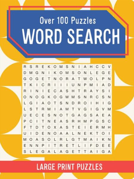 Geometric Large Print Puzzle Book (128pp) :Word Search