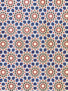 Blue x Red  50*70 Wrapping Paper