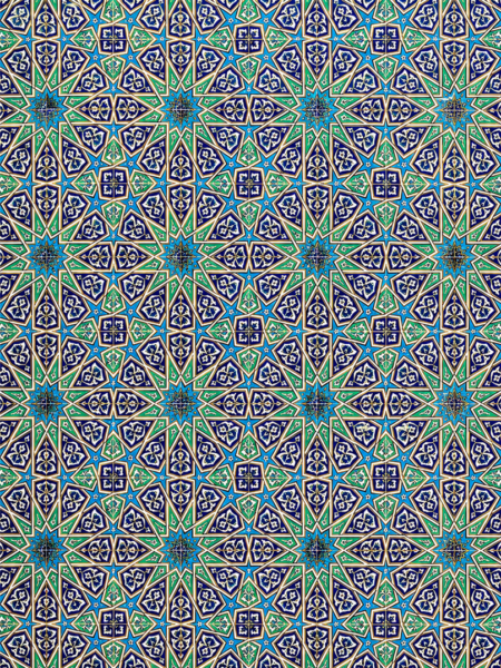 Blue x Green Round design 50*70 Wrapping Paper