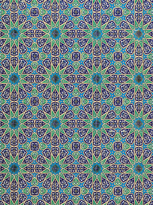 Blue x Green Round design 50*70 Wrapping Paper