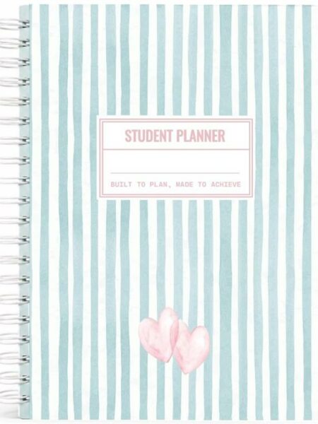 Blue Undated Student Planner Hardcover