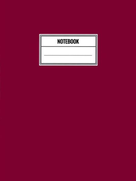 A4 Burgundy Life Lab Lined Soft Cover Notebook