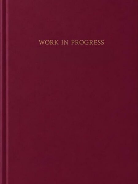 A5 Burgundy Work In Progress Undated Calendar