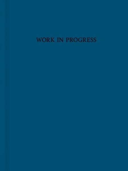 A5 Blue Work In Progress Undated Calendar